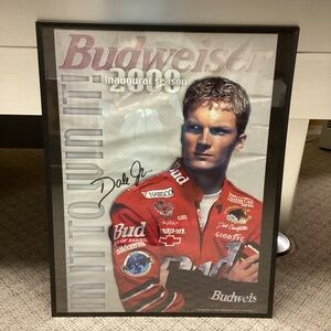 Dale Earnhardt Jr Budweiser NASCAR 2000 In It To Win It Poster Framed Poster